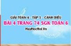 Giải bài 4 trang 74 Toán 6 Tập 1 SGK Cánh Diều